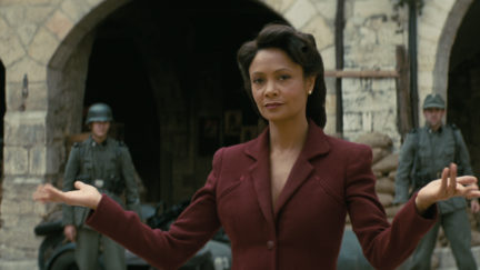 Thandie newton on westworld. HBO.