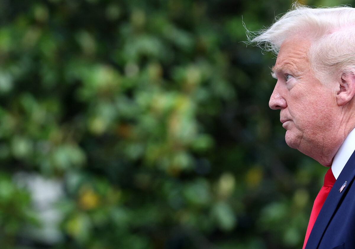 WASHINGTON, DC - MAY 27: U.S. President Donald Trump returns to the White House on May 27, 2020 in Washington, DC. Trump traveled to Florida to watch the SpaceX launch of two U.S. astronauts to the International Space Station, but the launch was canceled due to poor weather. (Photo by Win McNamee/Getty Images)
