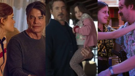 Zoey's Extraordinary Playlist, Avengers: Endgame, and Stranger Things all with the dead dads