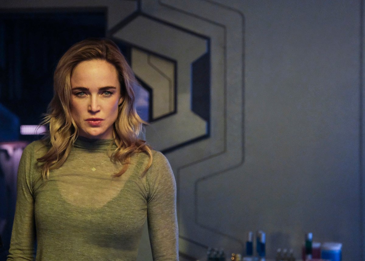 Legends of Tomorrow -- "Ship Broken" -- Image Number: LGN511b_0141b.jpg -- Pictured: Caity Lotz as Sara Lance/White Canary -- Photo: Bettina Strauss/The CW -- © 2020 The CW Network, LLC. All Rights Reserved.
