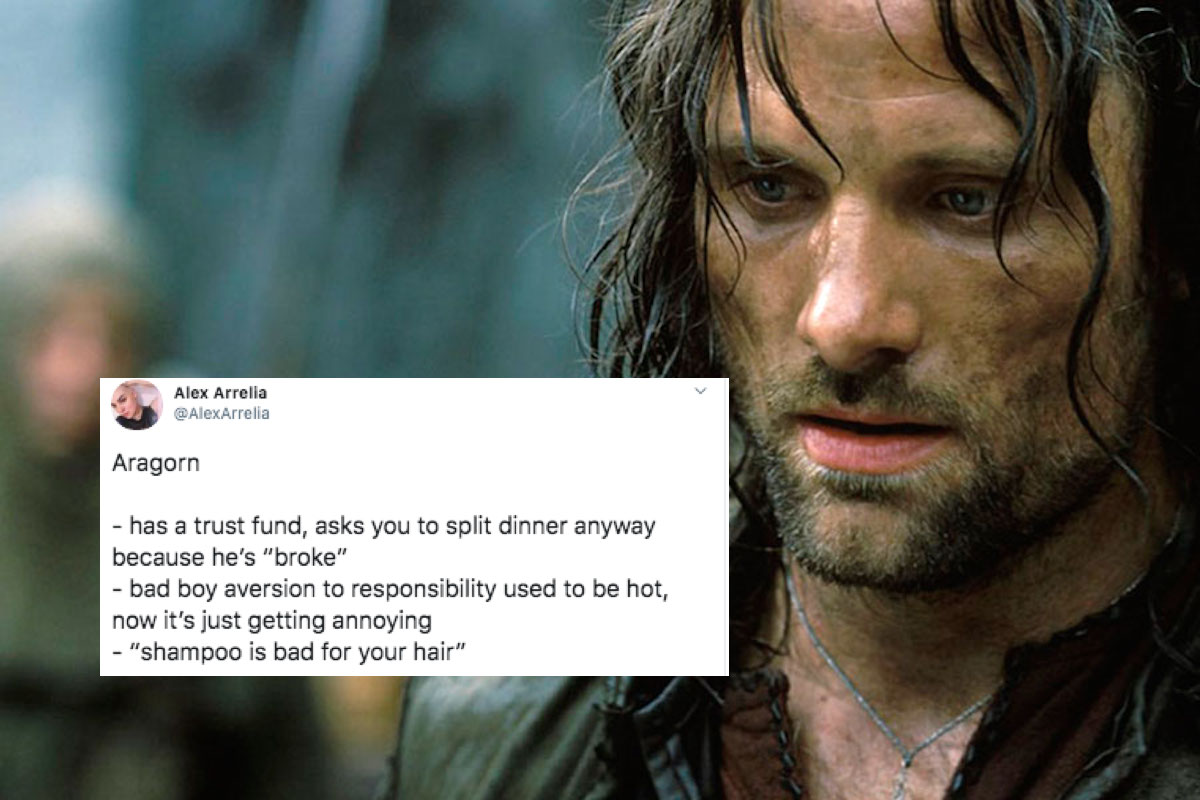 Bad Ex-Boyfriends of Middle-Earth hilarious twitter thread
