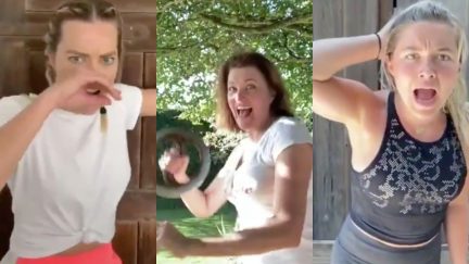 margot robbie, lucy lawless and florence pough