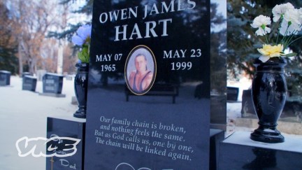 Owen Hart memorial screenshot.