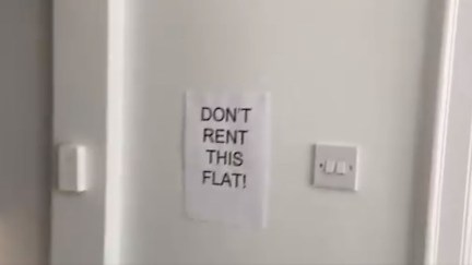 Funny Twitter viral video about a bad flat