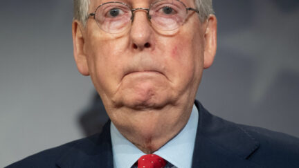 Mitch McConnell makes a frowny face.