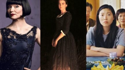 Miss Fisher, Portrait of a Lady on Fire, and The Farewell composite.