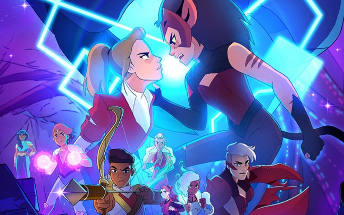 she-ra season five poster with all the gay