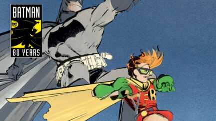 the dark knight rises old man Batman and Carrie Kelley robin