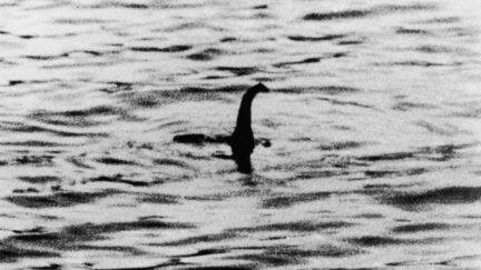 A view of the Loch Ness Monster, near Inverness, Scotland, April 19, 1934. The photograph, one of two pictures known as the 'surgeon's photographs,' was allegedly taken by Colonel Robert Kenneth Wilson, though it was later exposed as a hoax by one of the participants, Chris Spurling, who, on his deathbed, revealed that the pictures were staged by himself, Marmaduke and Ian Wetherell, and Wilson. References to a monster in Loch Ness date back to St. Columba's biography in 565 AD. More than 1,000 people claim to have seen 'Nessie' and the area is, consequently, a popular tourist attraction. (Photo by Keystone/Getty Images)