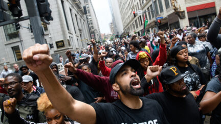 Protesters in Pittsburgh last year