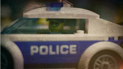 A lego police car