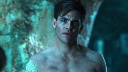 Chris Pine as Steve Trevor in Wonder Woman.