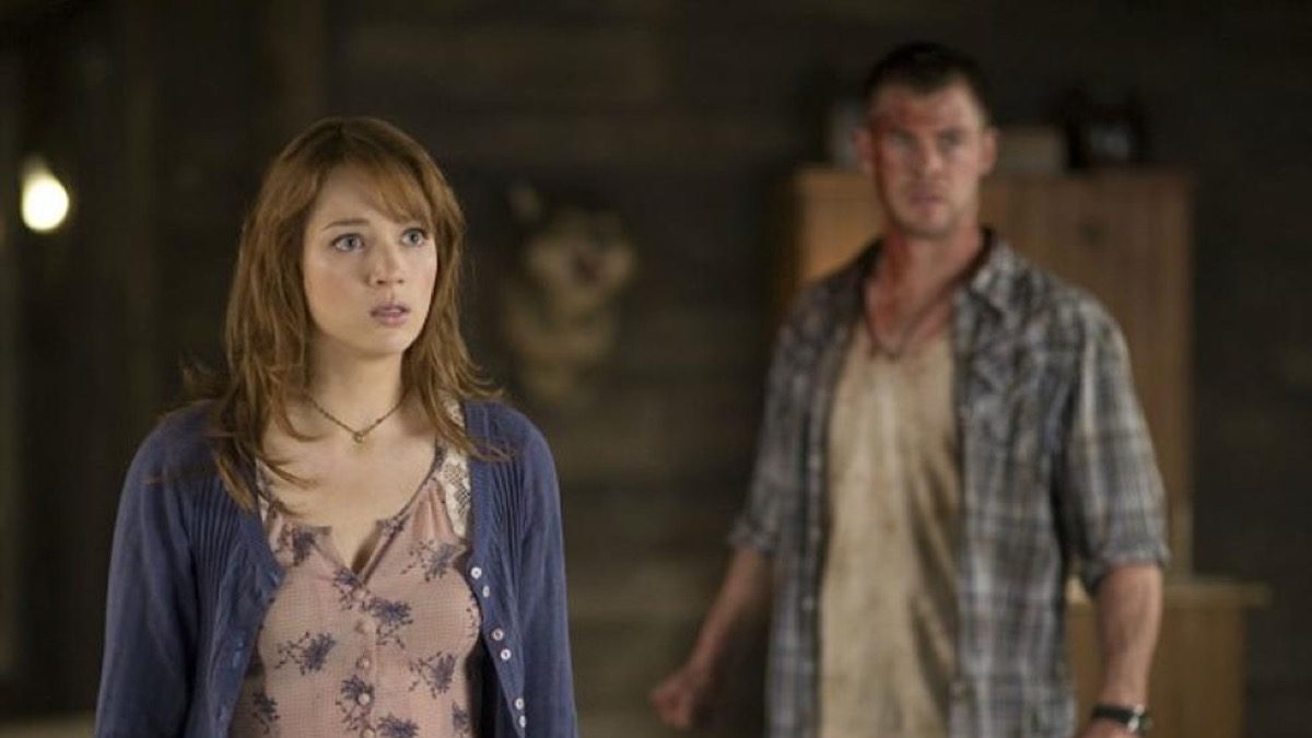 Dana in Cabin in the Woods.