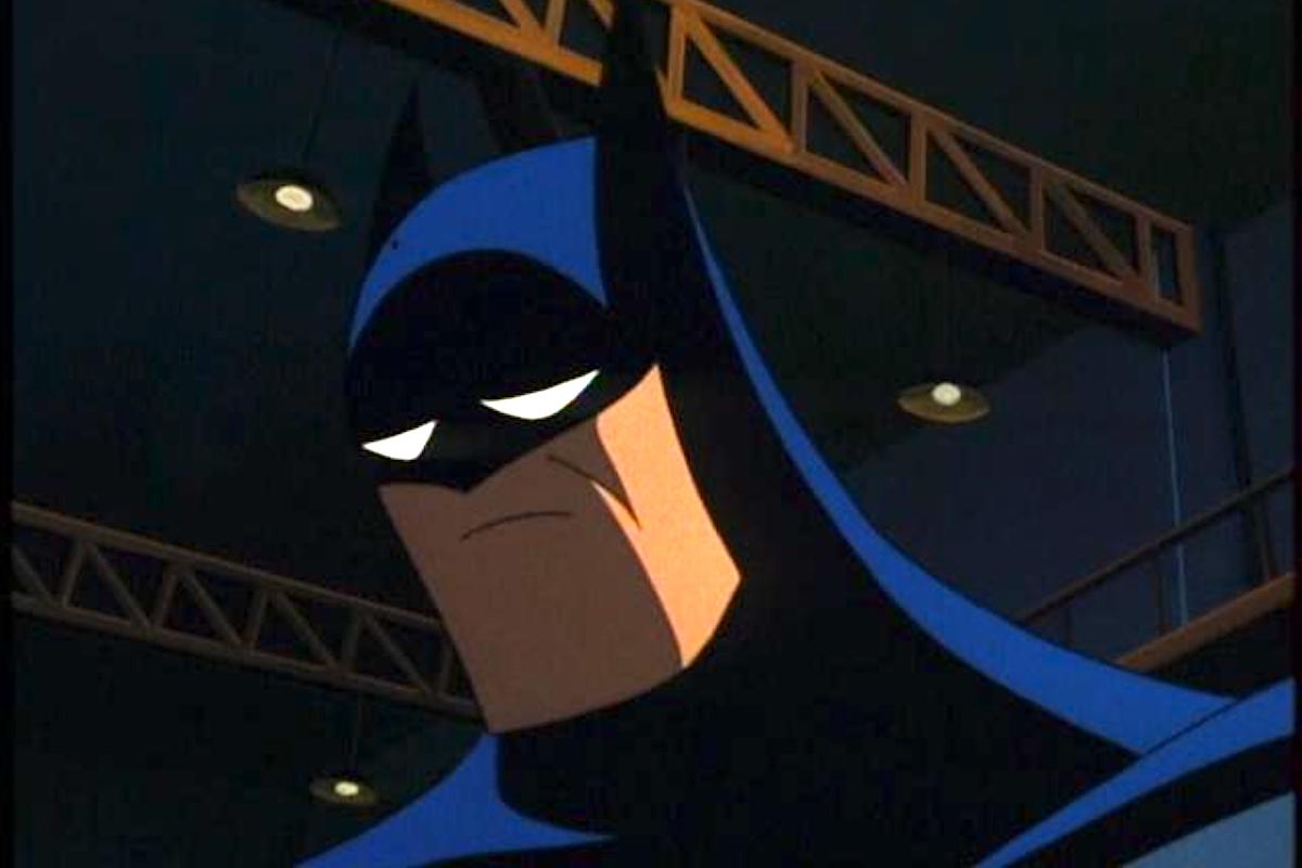 Animated Batman looks sad.