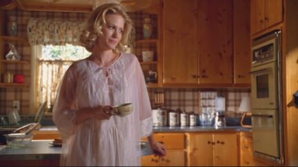 Betty Draper in a night gown on Mad Men—or what some might call a 
