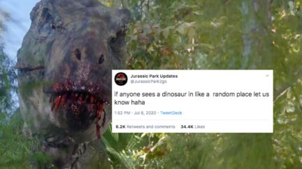 Jurassic Park Updates Parody Twitter account