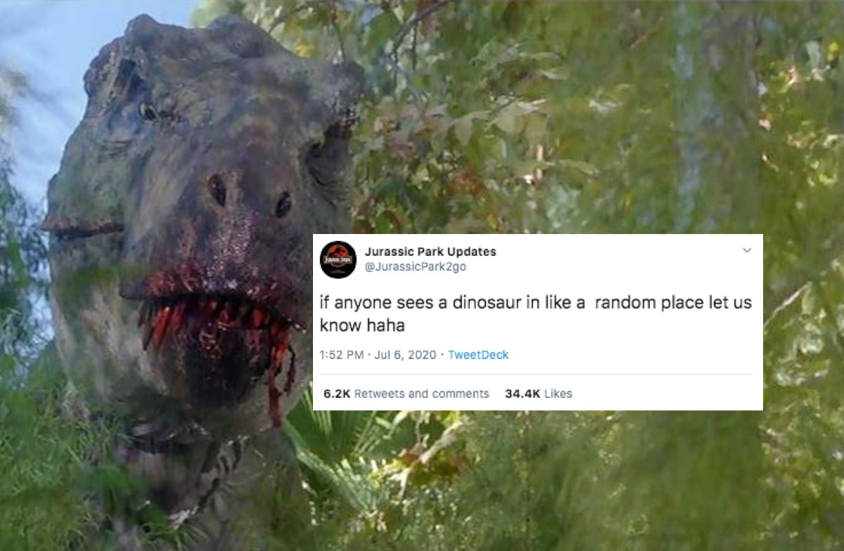 Jurassic Park Updates Parody Twitter account