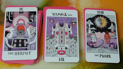 Major arcana cards in the women of science tarot deck