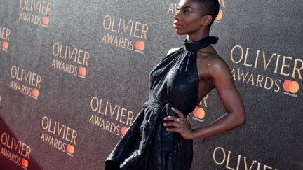 The Olivier Awards 2017 - VIP Arrivals LONDON, ENGLAND - APRIL 09: Michaela Coel attends The Olivier Awards 2017 at Royal Albert Hall on April 9, 2017 in London, England. (Photo by Jeff Spicer/Getty Images)