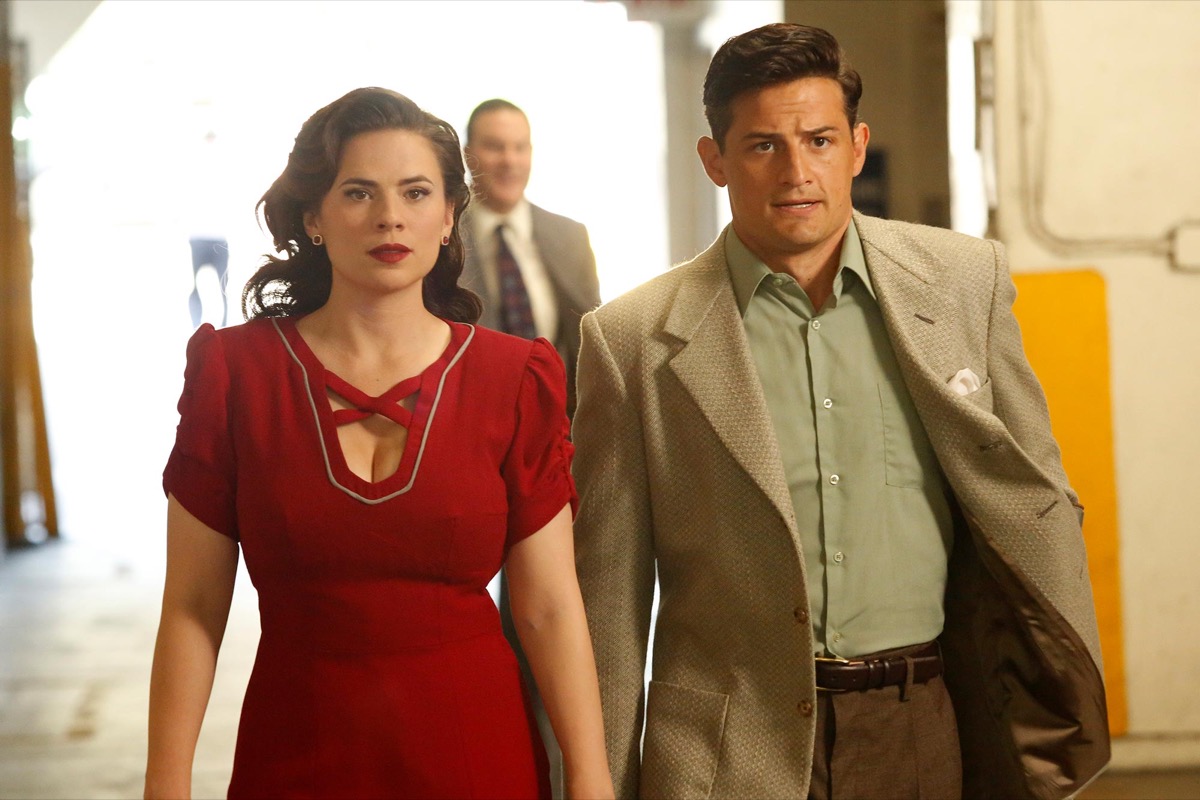 Agent Carter and Daniel Sousa in Agent Carter.