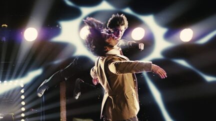 Michael Cera and Satya Bhabha in Scott Pilgrim vs. the World (2010)