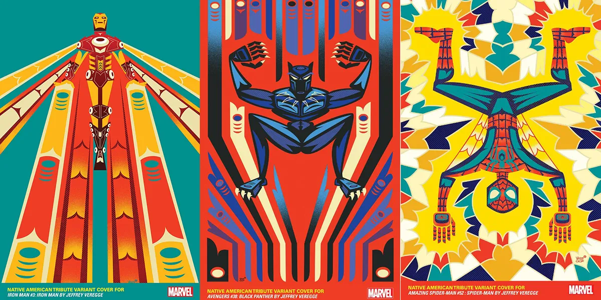 Marvel Variant covers by Jeffrey Veregge