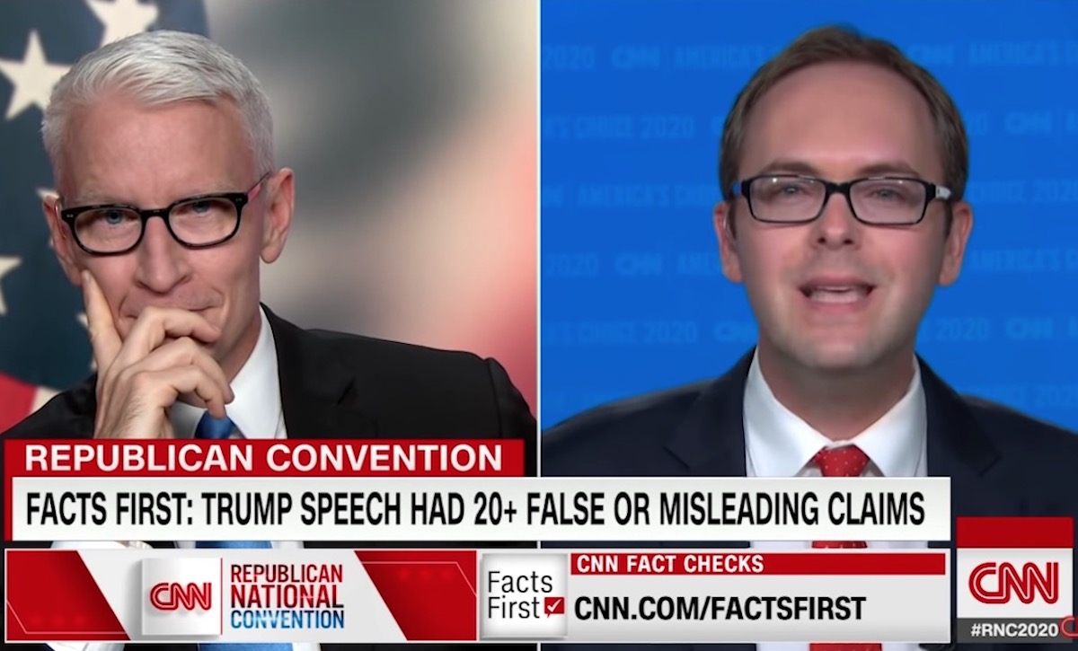 CNN's Daniel Dale appears on Anderson Cooper's show to fact-check Donald Trump's RNC speech.