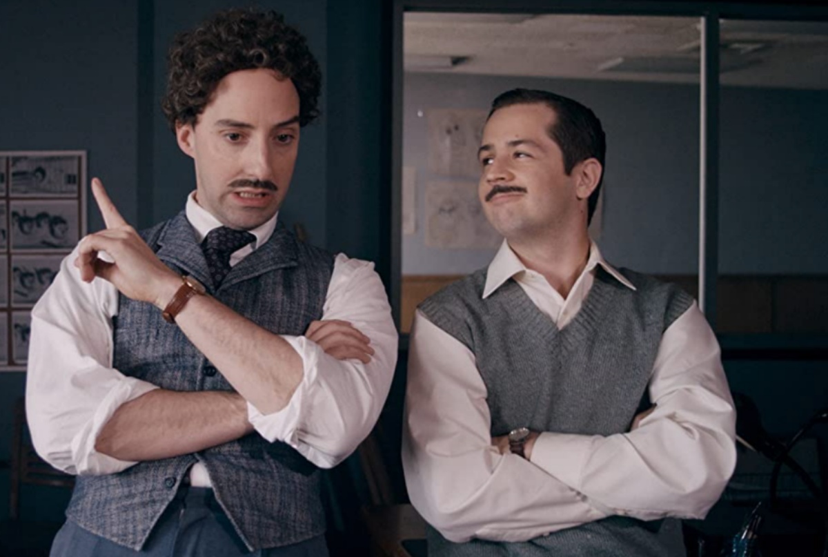 Michael Angarano and Tony Hale in Drunk History (2013)