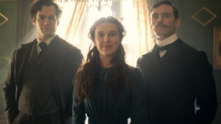 Enola Holmes movie starring Millie Bobby Brown as Sherlock Holmes' sister