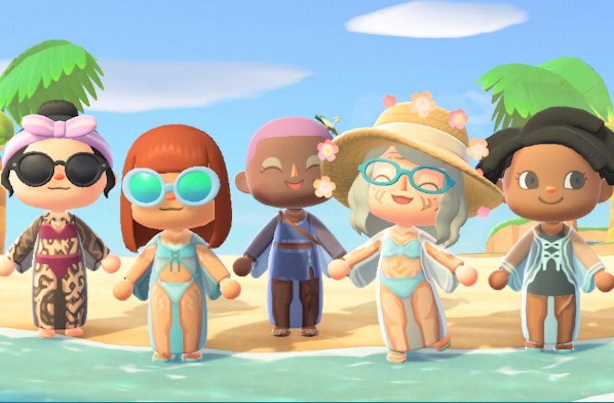 A shot from Gillette Venus's "skinclusive" Animal Crossing campaign.