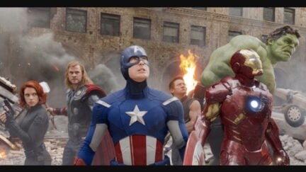 The Avengers in the Battle of New York.
