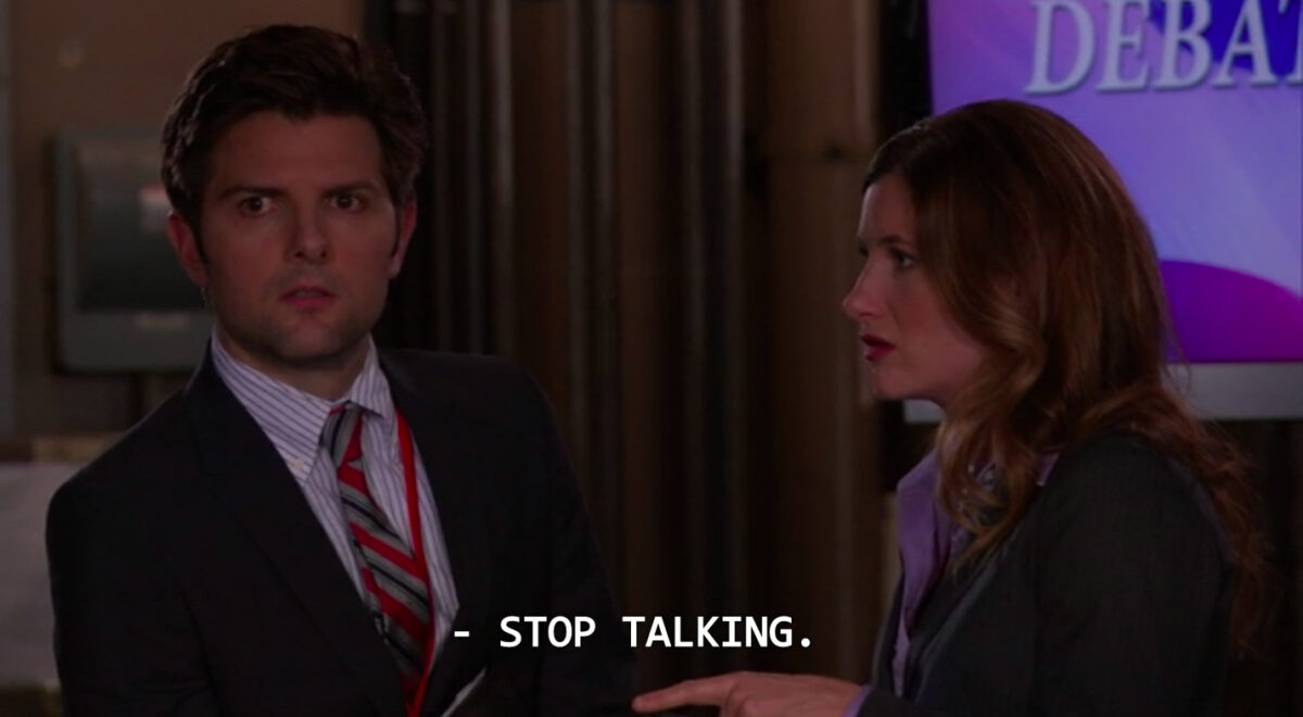 screengrab from parks and rec