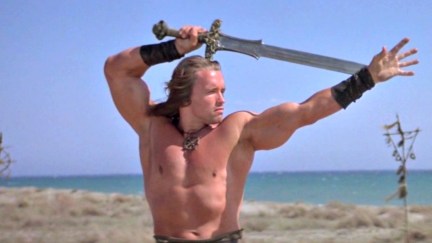 arnold works it as conan the barbarian