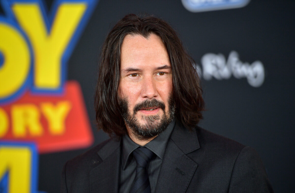 LOS ANGELES, CALIFORNIA - JUNE 11: Keanu Reeves attends the premiere of Disney and Pixar's "Toy Story 4" on June 11, 2019 in Los Angeles, California. (Photo by Matt Winkelmeyer/Getty Images)