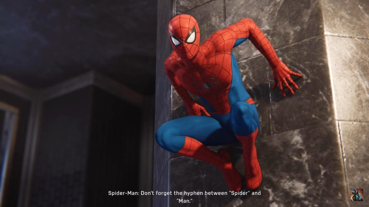 Spider-Man talking about his hyphen