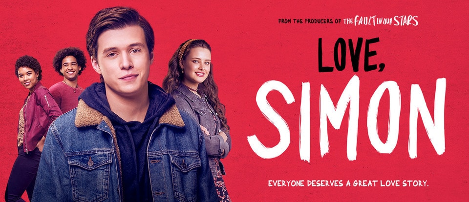 A poster of the Love, Simon film adaptation