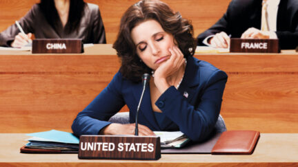 selina Meyer taking a veep nap