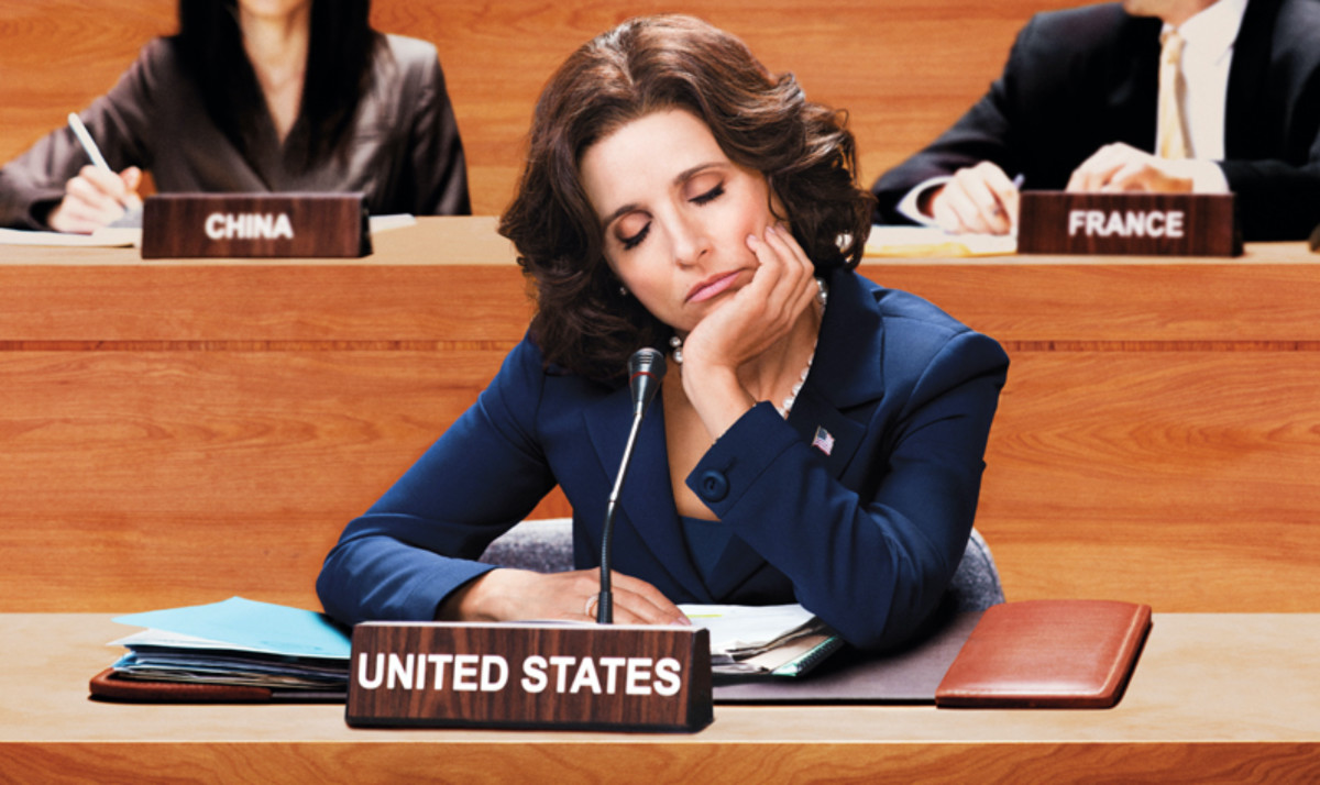 selina Meyer taking a veep nap