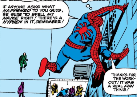 Spider-Man hyphen comic