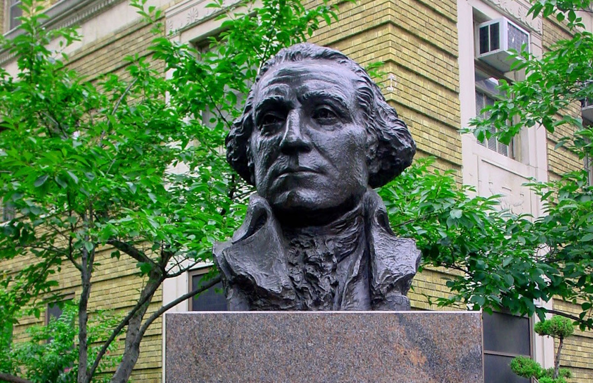 Bust of George Washington at the George Washington University