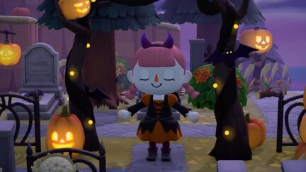 this halloween time on animal crossing