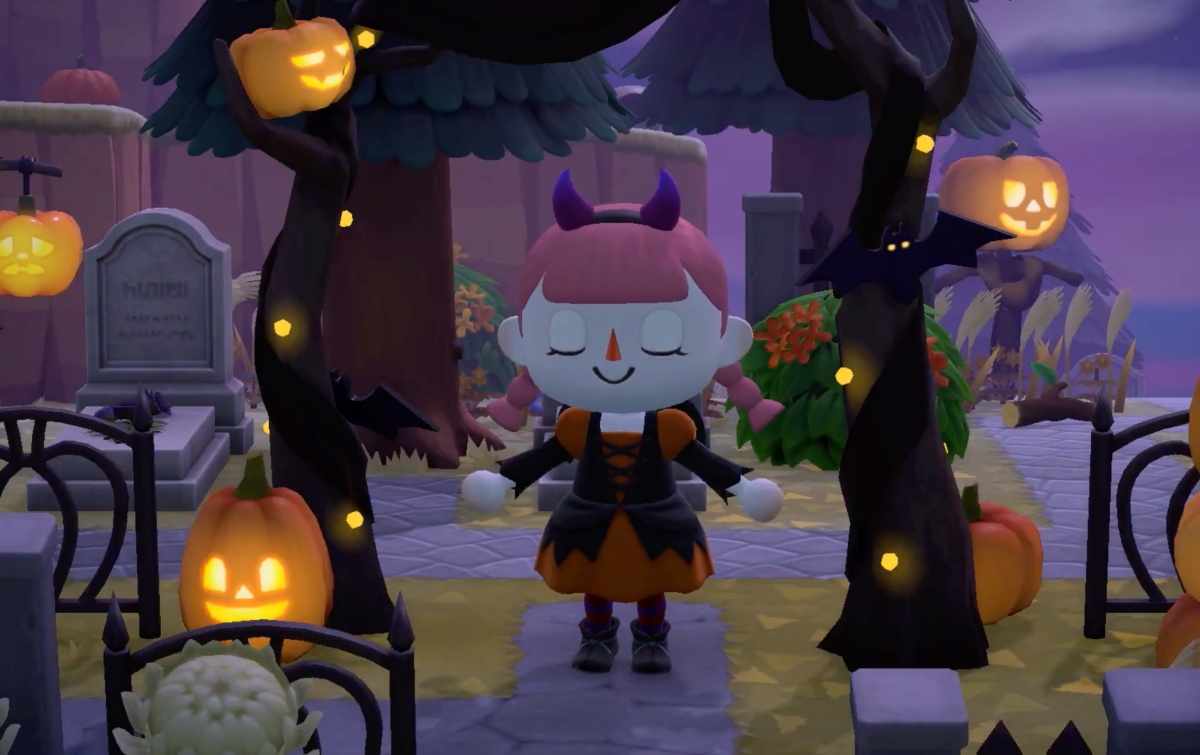 this halloween time on animal crossing