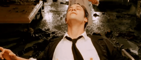 keanu flips god the bird