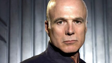 Actor Michael Hogan as Colonel Saul Tigh on 'Battlestar Galactica'