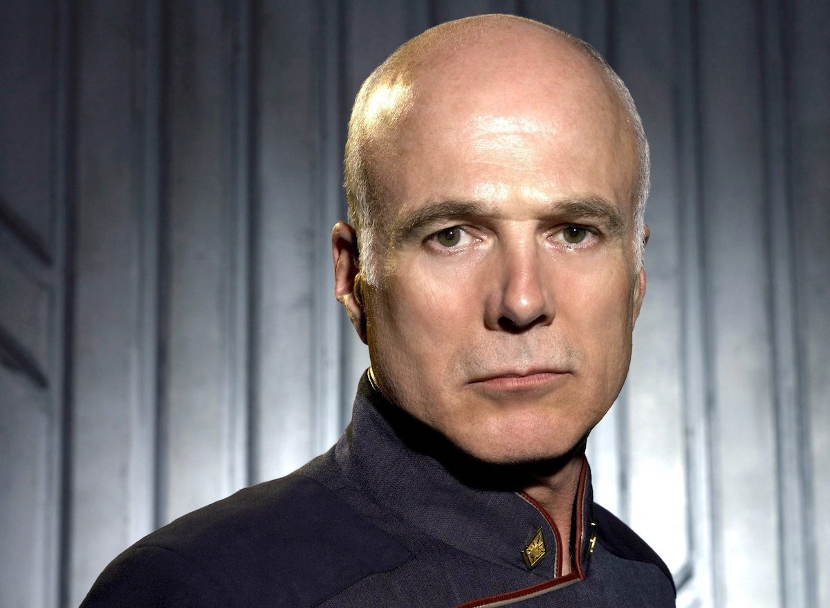 Actor Michael Hogan as Colonel Saul Tigh on 'Battlestar Galactica'