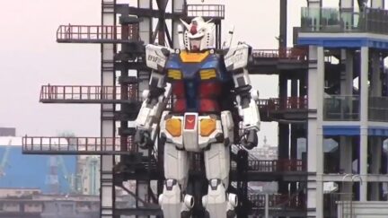 a life sized gundam in yohohama allegedly