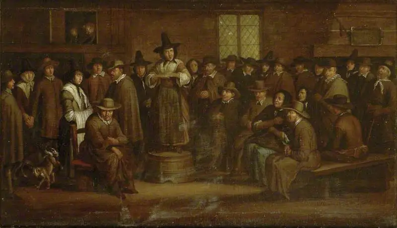 van Heemskerck II, Egbert, 1634/1635-1704; A Quaker Meeting