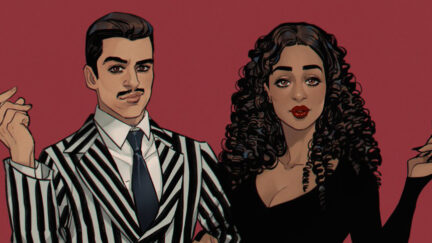 Oscar Isaac and Ruth Negga as Gomez and Morticia