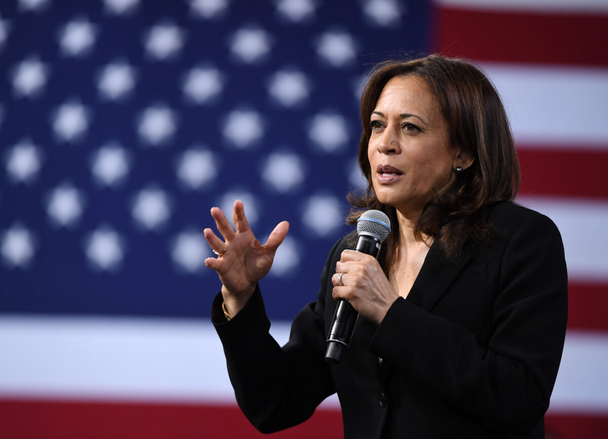 Kamala Harris speaking in Las Vegas