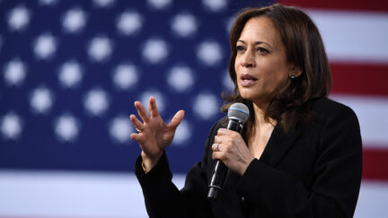 Kamala Harris speaking in Las Vegas